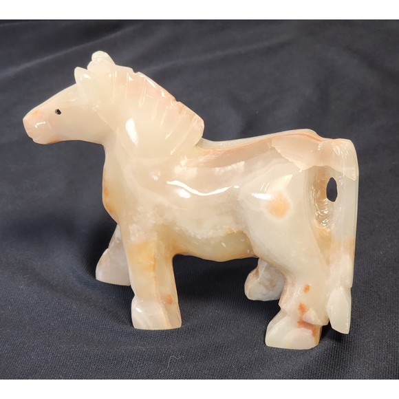 Decorative Collectible Animal Horse Figurine Marble Onyx Handmade Imported NEW - Picture 6 of 10